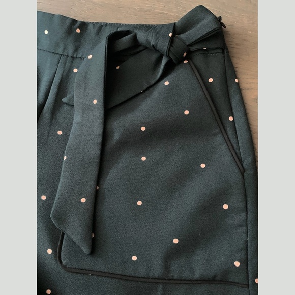 Zara | High-Waist Polka Dot Tailored Shorts - Picture 6 of 10